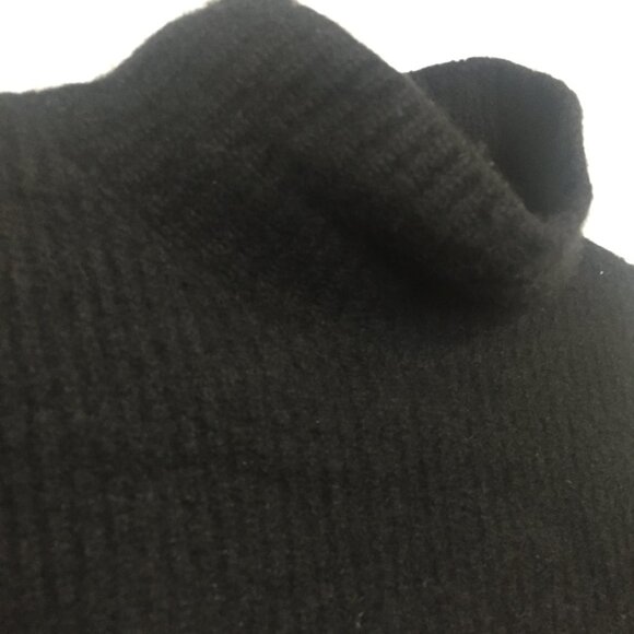 Cashmere Black Turtleneck Women's Sweater | Extra Small - Picture 7 of 11